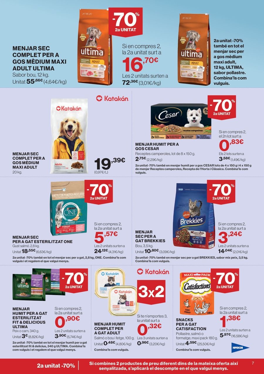 Ofertas de Hipercor España de 26 febrero a 11 marzo 2026 70% 2ª Unidad en Miles de Productos