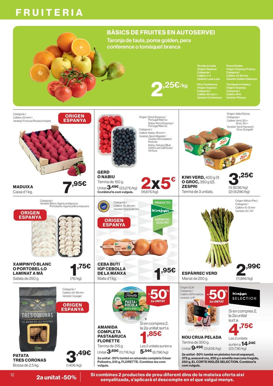 Ofertas de Hipercor España de 26 febrero a 11 marzo 2026 70% 2ª Unidad en Miles de Productos