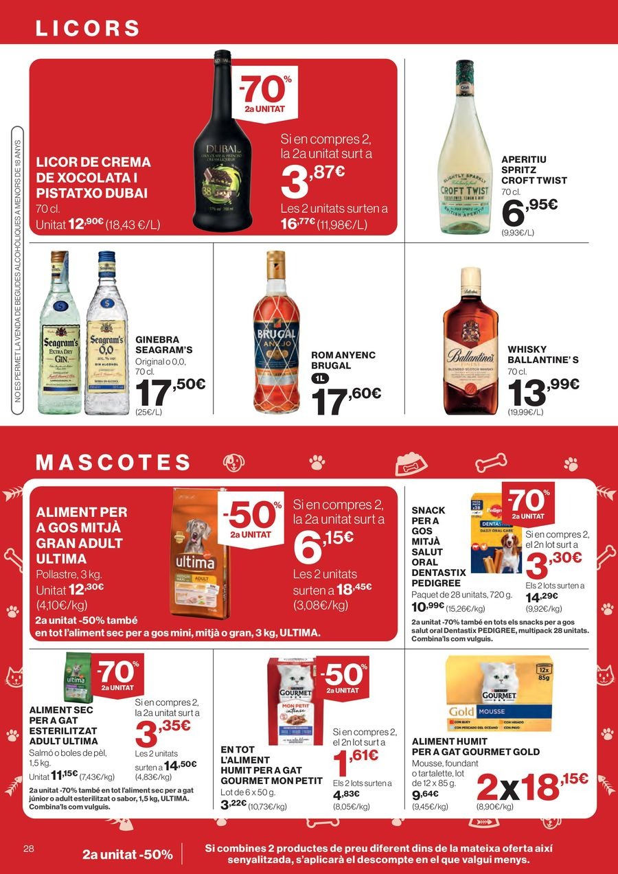 Ofertas de Hipercor España de 26 febrero a 11 marzo 2026 70% 2ª Unidad en Miles de Productos