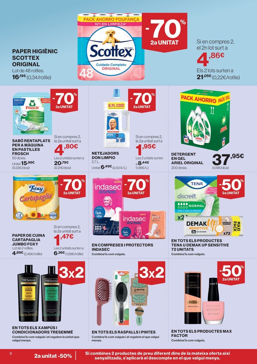 Ofertas de Hipercor España de 26 febrero a 11 marzo 2026 70% 2ª Unidad en Miles de Productos