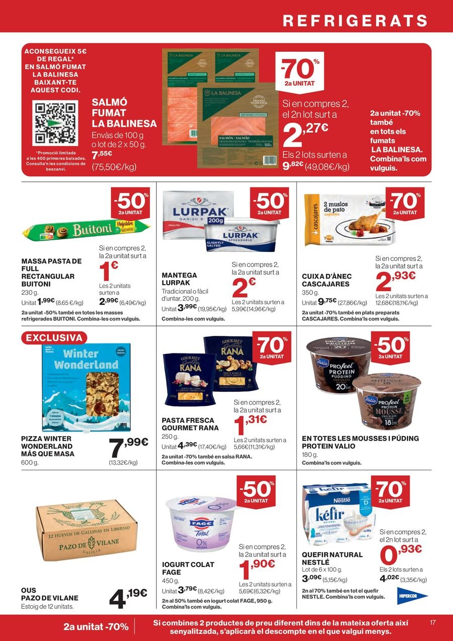 Ofertas de Hipercor España de 26 febrero a 11 marzo 2026 70% 2ª Unidad en Miles de Productos