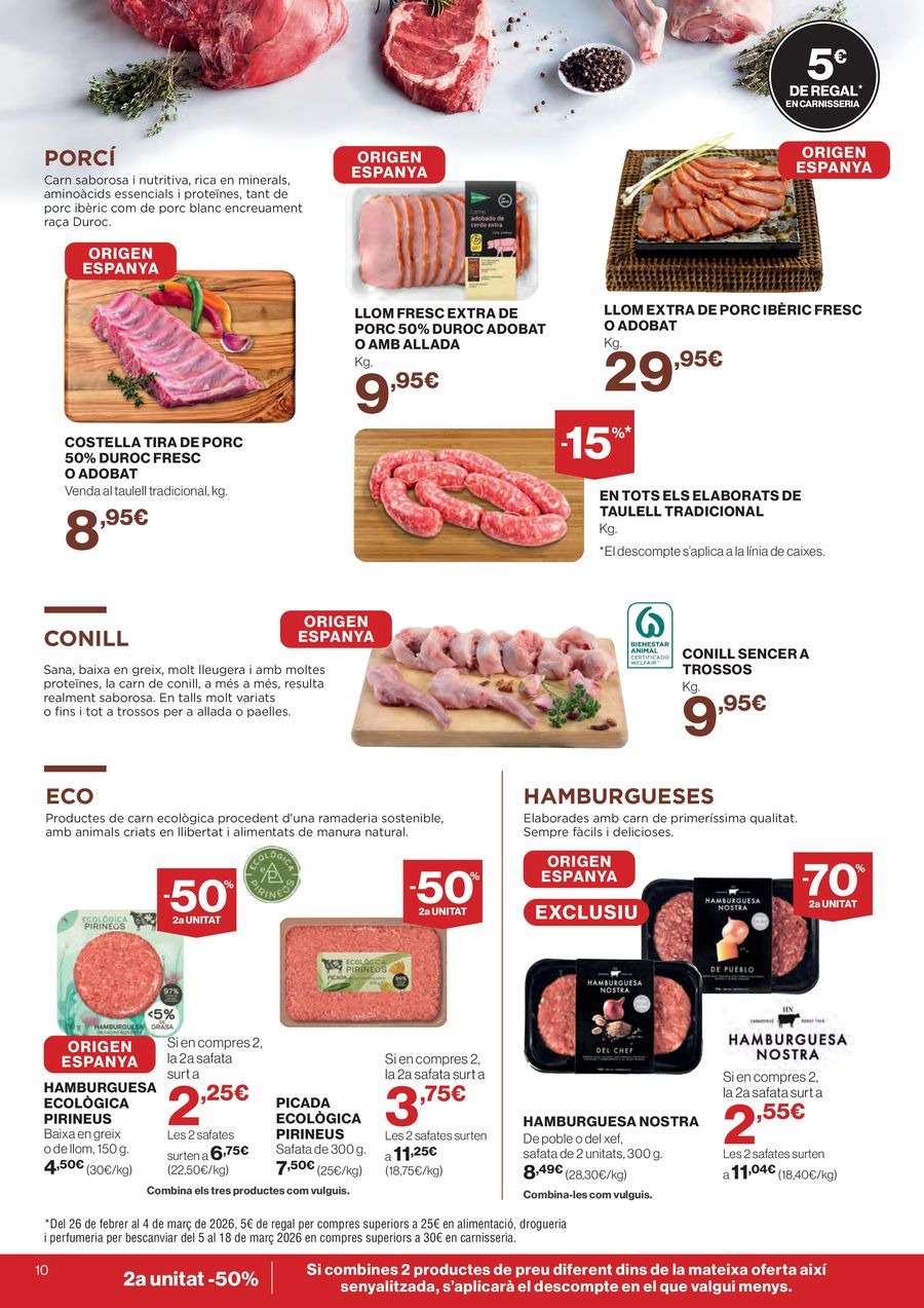 Ofertas de Hipercor España de 26 febrero a 11 marzo 2026 70% 2ª Unidad en Miles de Productos