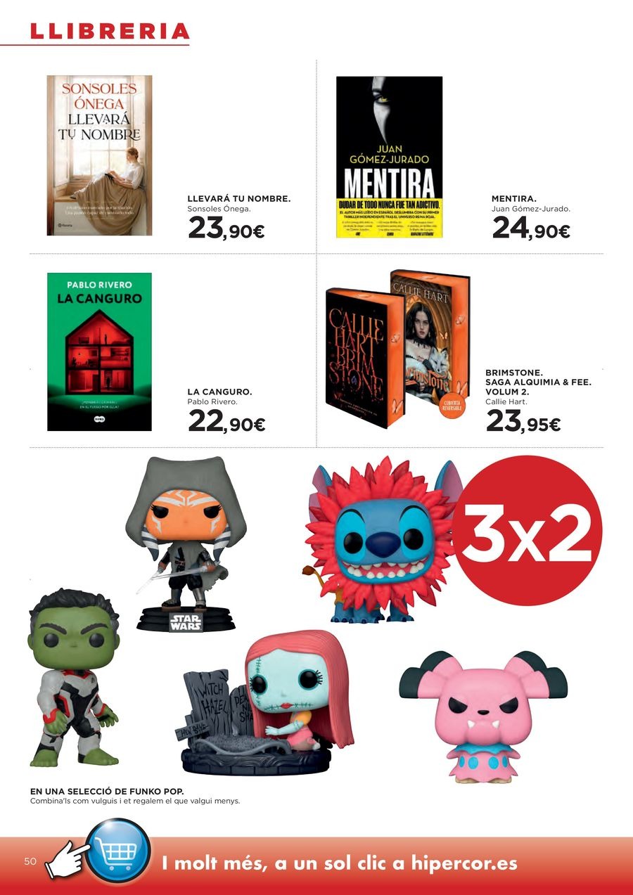 Ofertas de Hipercor España de 26 febrero a 11 marzo 2026 70% 2ª Unidad en Miles de Productos