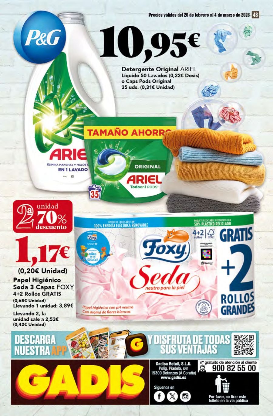 GADIS supermarket Spain Offers from 26 February to 4 March 2026 New prices