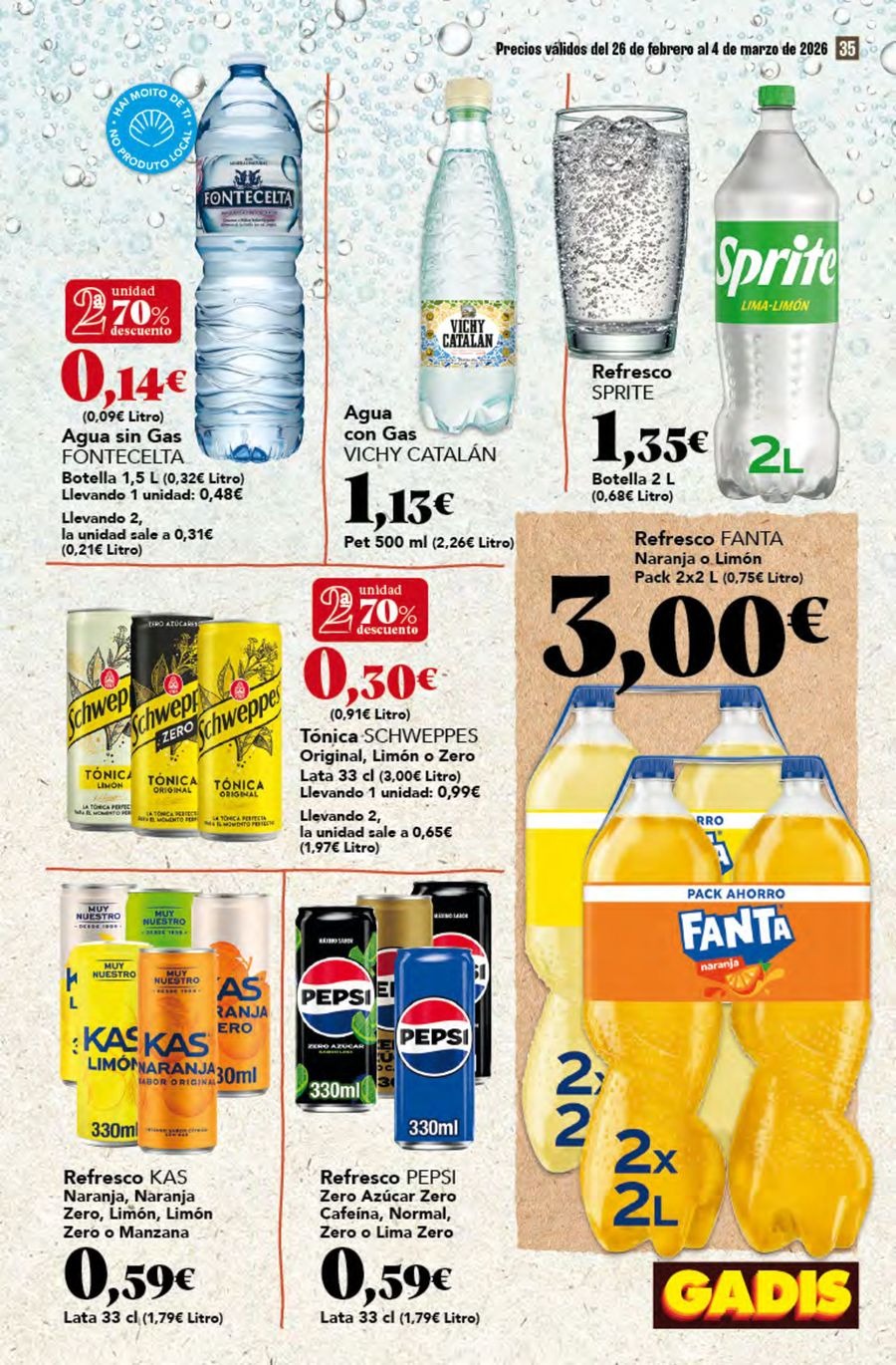 GADIS supermarket Spain Offers from 26 February to 4 March 2026 New prices