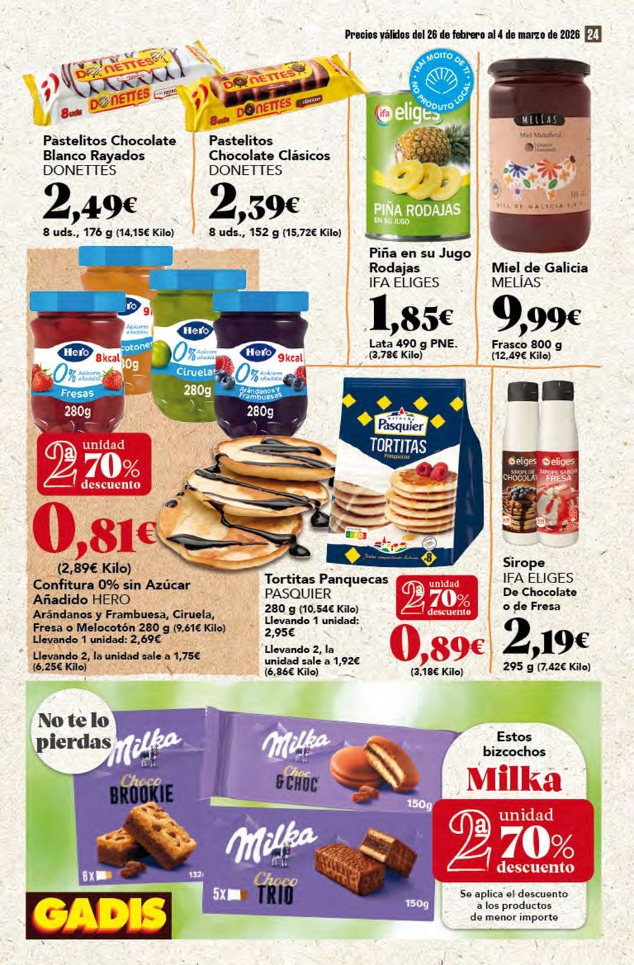 GADIS supermarket Spain Offers from 26 February to 4 March 2026 New prices