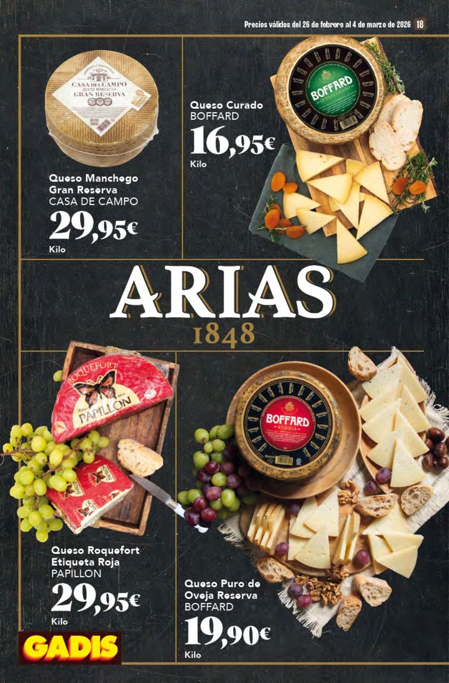 GADIS supermarket Spain Offers from 26 February to 4 March 2026 New prices
