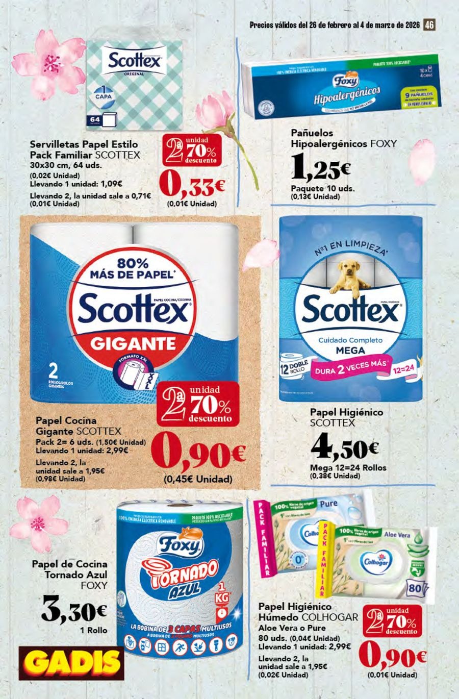 GADIS supermarket Spain Offers from 26 February to 4 March 2026 New prices