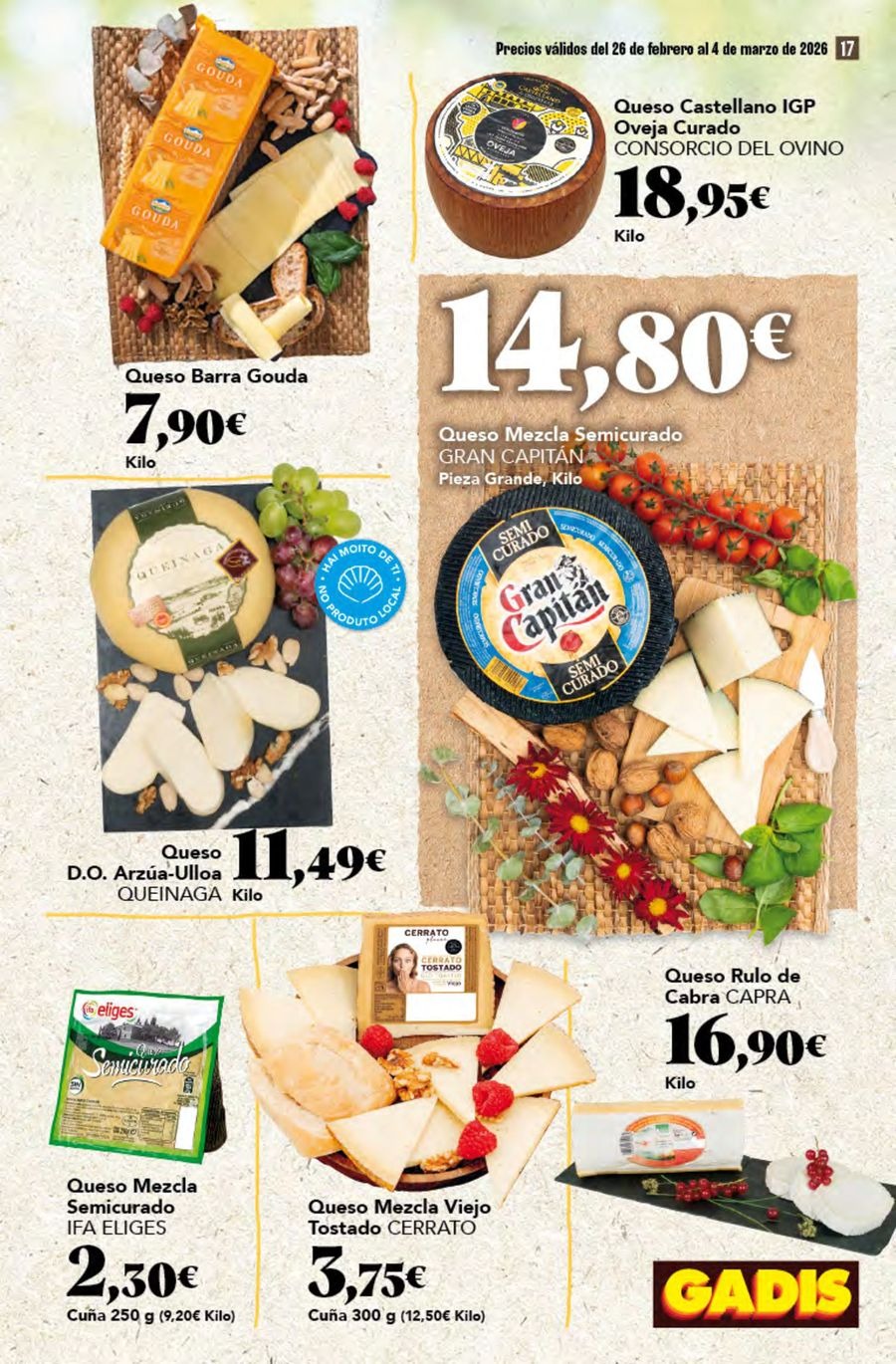 GADIS supermarket Spain Offers from 26 February to 4 March 2026 New prices