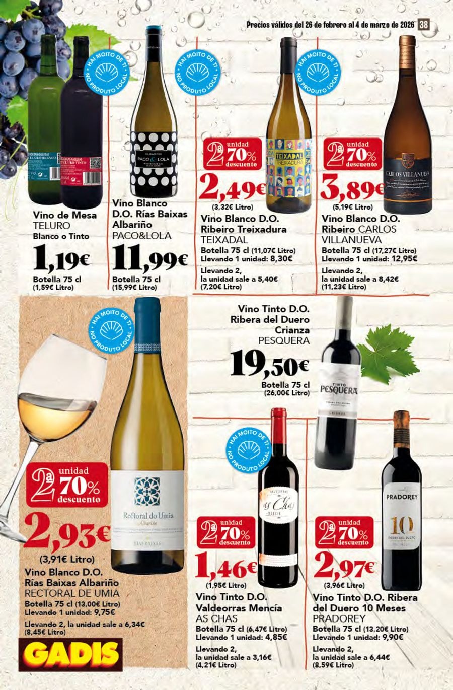 GADIS supermarket Spain Offers from 26 February to 4 March 2026 New prices