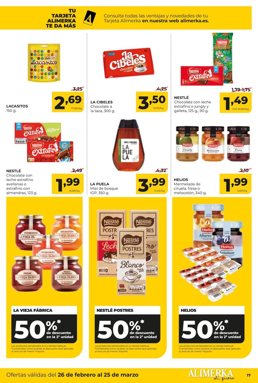 Ofertas de ‎Alimerka Supermercados‎ España de 26 febrero a 25 marzo 2026 Ofertas Mensuales