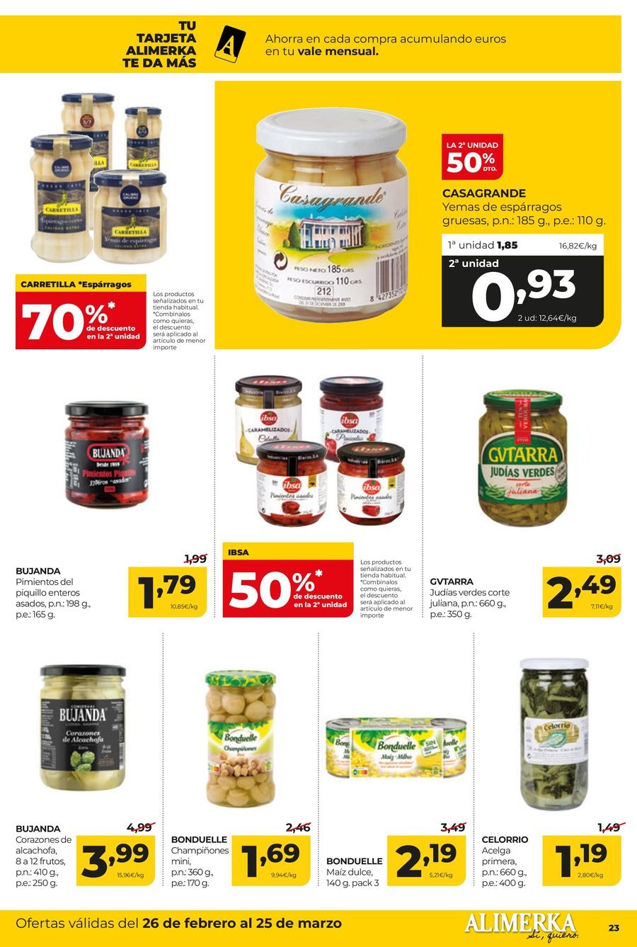 Ofertas de ‎Alimerka Supermercados‎ España de 26 febrero a 25 marzo 2026 Ofertas Mensuales