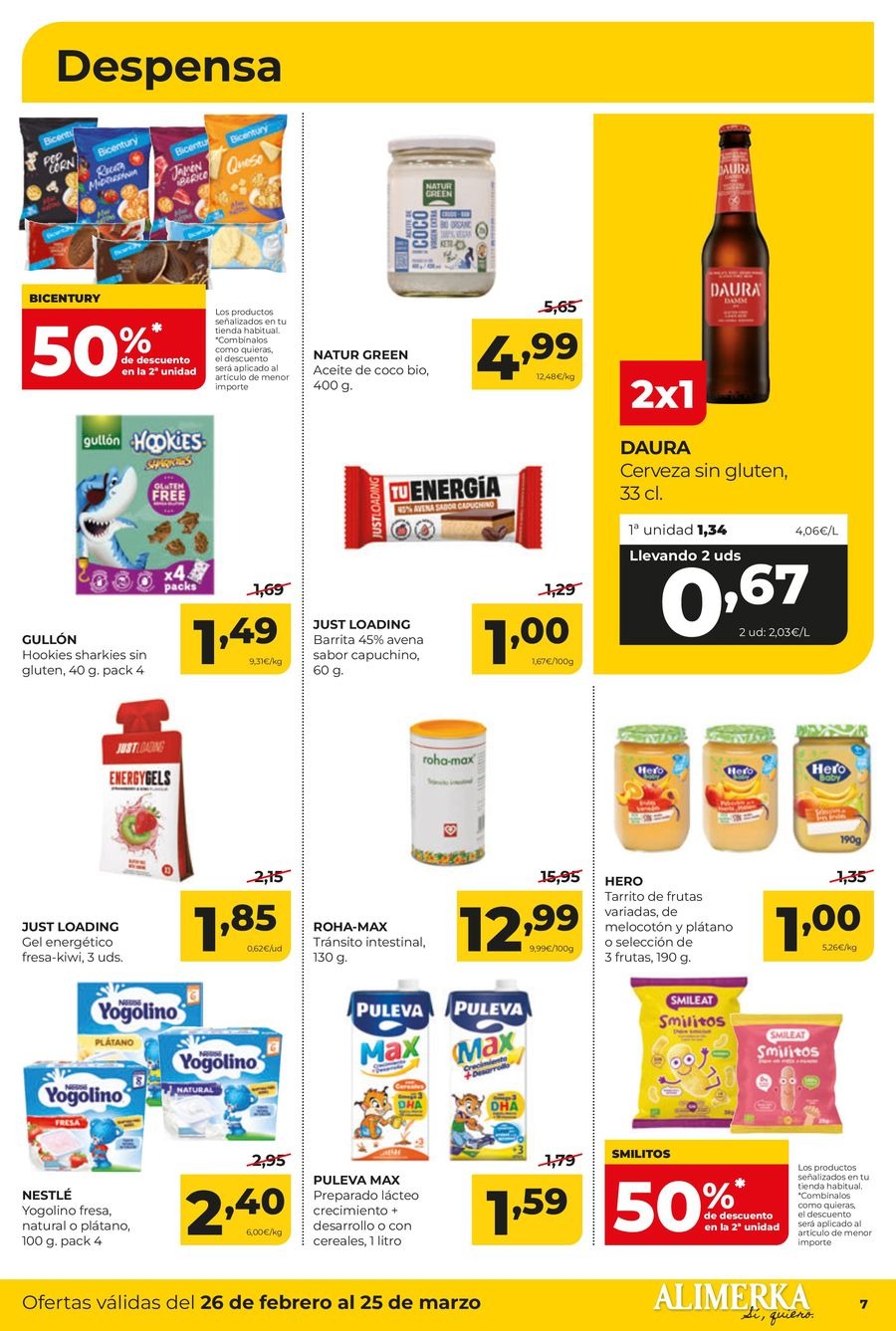 Ofertas de ‎Alimerka Supermercados‎ España de 26 febrero a 25 marzo 2026 Ofertas Mensuales