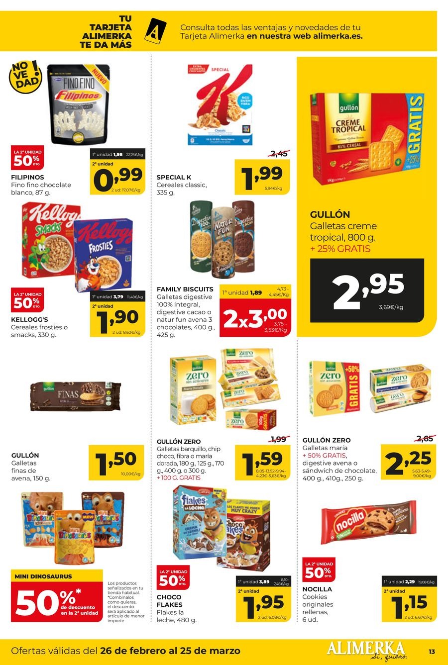 Ofertas de ‎Alimerka Supermercados‎ España de 26 febrero a 25 marzo 2026 Ofertas Mensuales