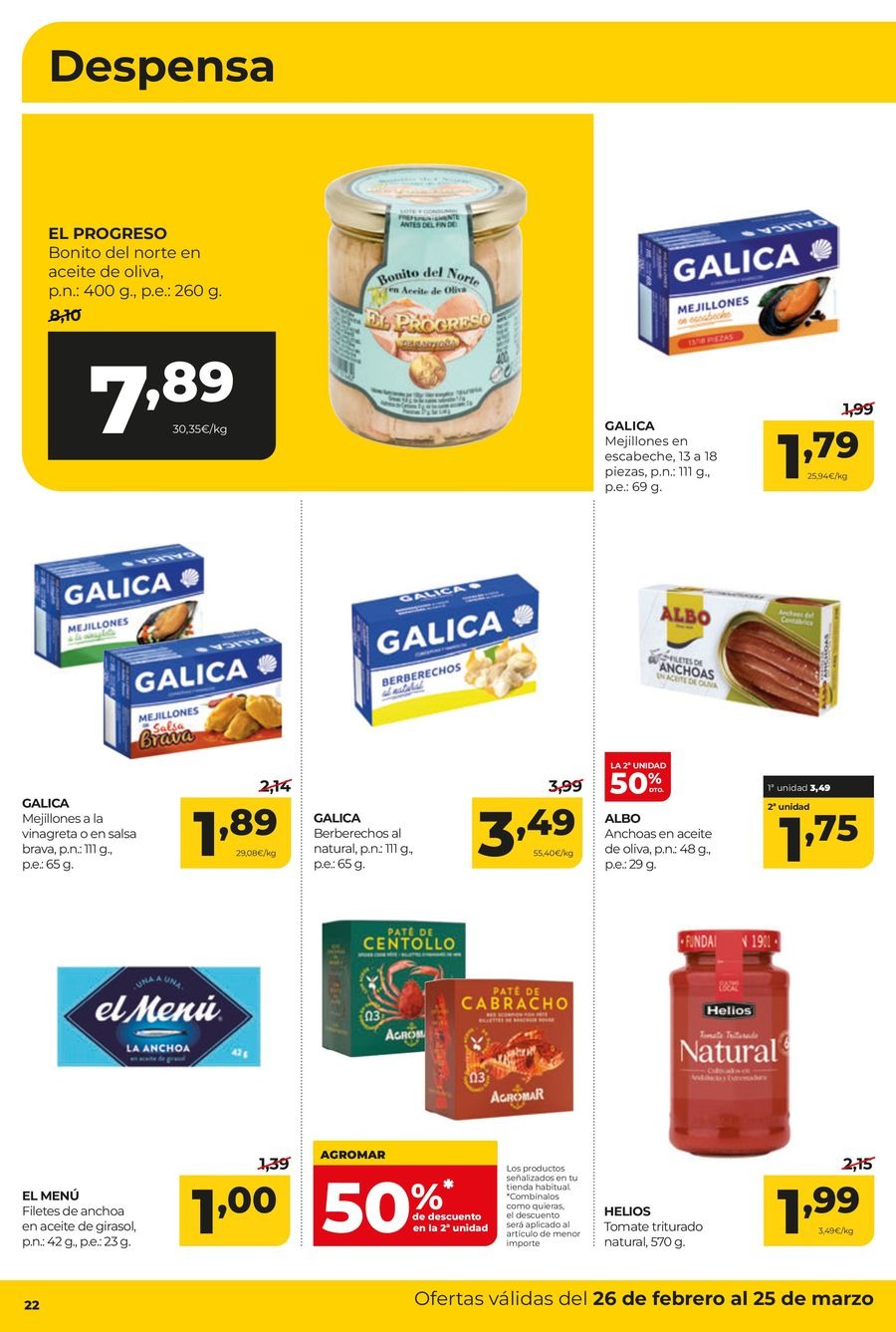 Ofertas de ‎Alimerka Supermercados‎ España de 26 febrero a 25 marzo 2026 Ofertas Mensuales