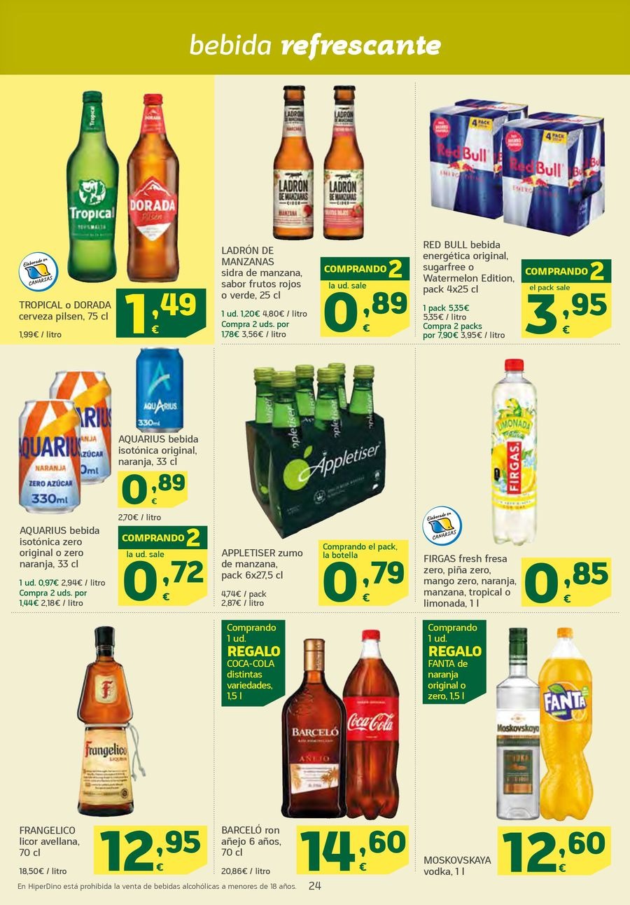 Ofertas de HiperDino España de 24 febrero a 9 marzo 2026 Nuevas ofertas