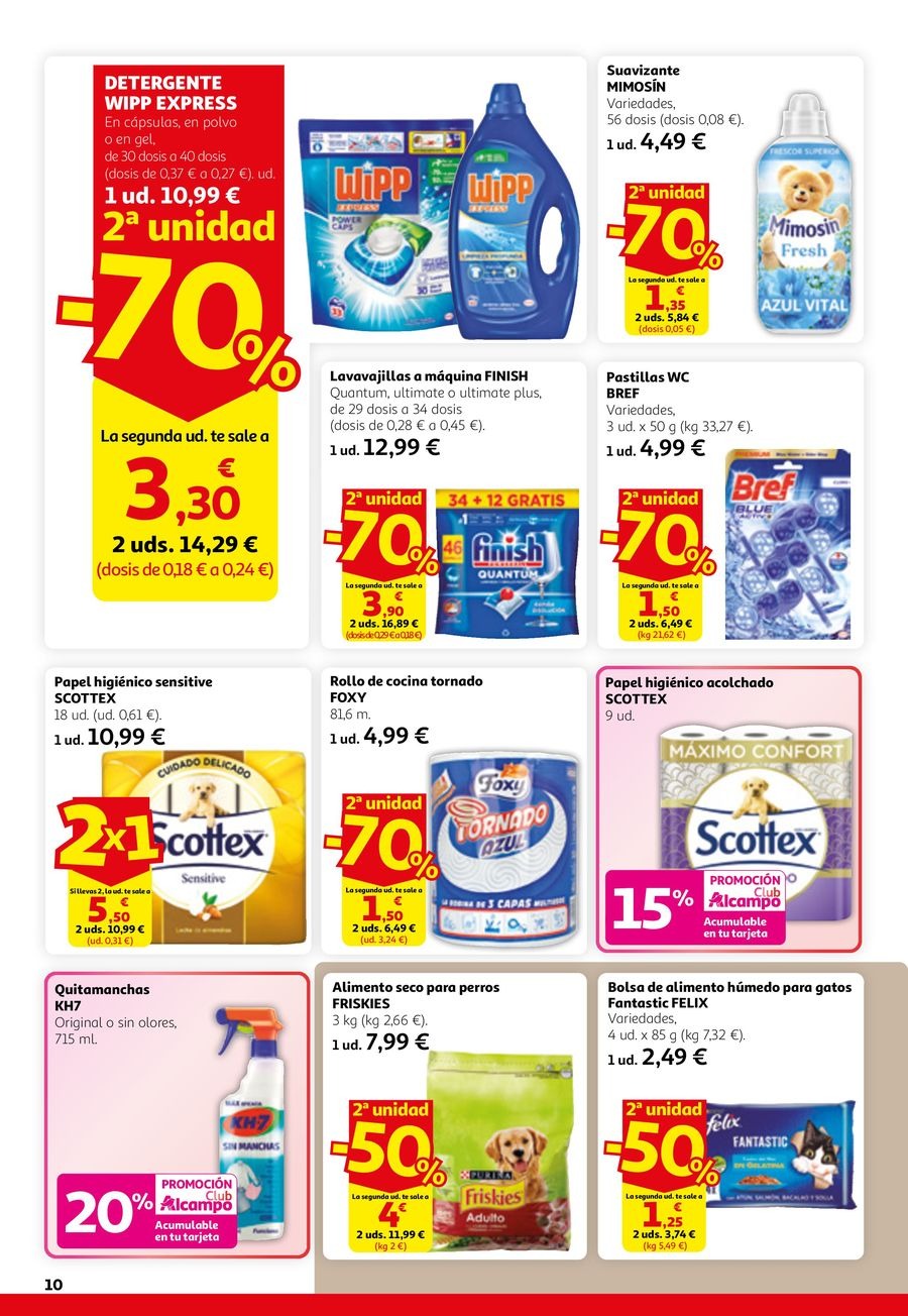 Offres Alcampo Espagne de 26 février à 11 mars 2026 2ème Unité -50%