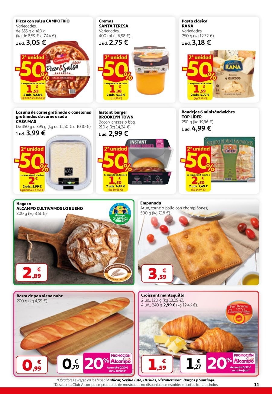 Offres Alcampo Espagne de 26 février à 11 mars 2026 2ème Unité -50%