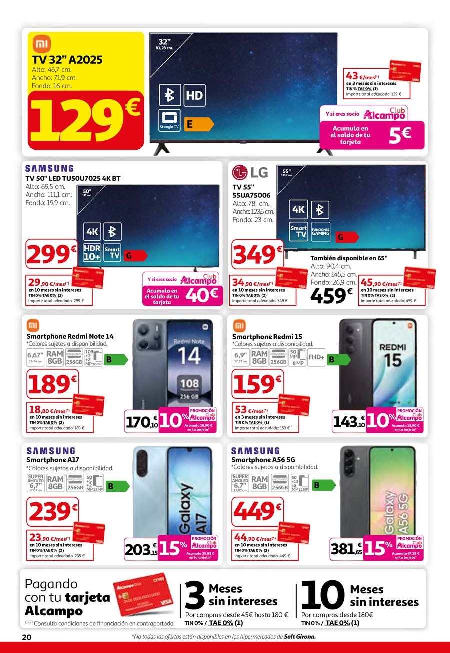 Offres Alcampo Espagne de 26 février à 11 mars 2026 2ème Unité -50%