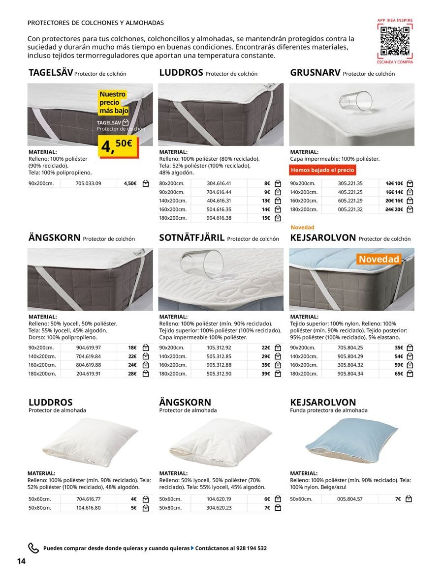 Ofertas de IKEA España de 19 febrero a 31 agosto 2026 Ofertas de Ropa de Cama