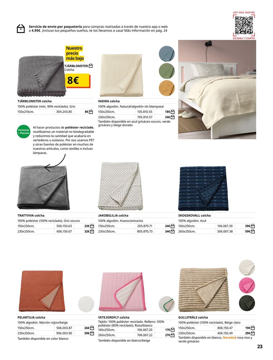 Ofertas de IKEA España de 19 febrero a 31 agosto 2026 Ofertas de Ropa de Cama