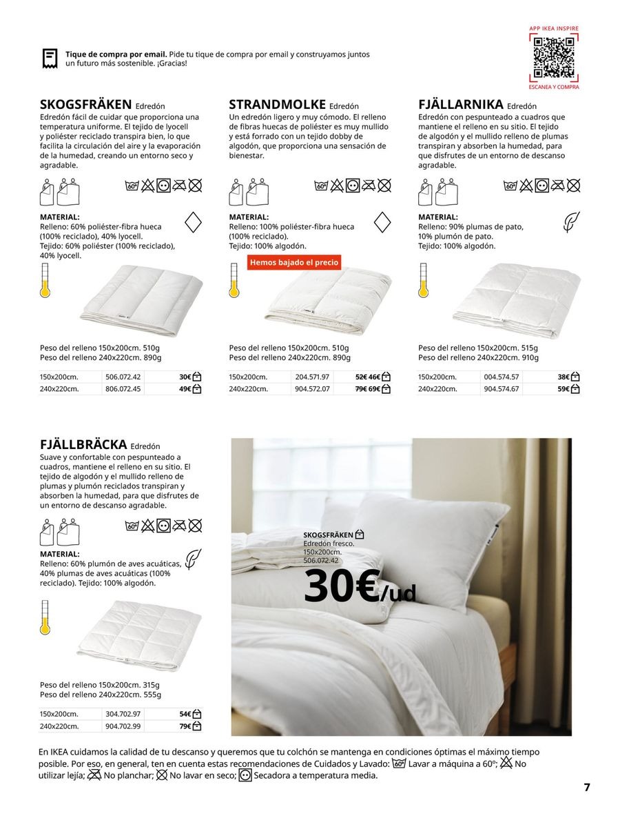 Ofertas de IKEA España de 19 febrero a 31 agosto 2026 Ofertas de Ropa de Cama