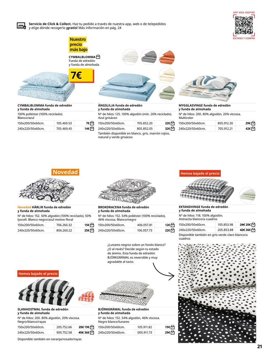 Ofertas de IKEA España de 19 febrero a 31 agosto 2026 Ofertas de Ropa de Cama