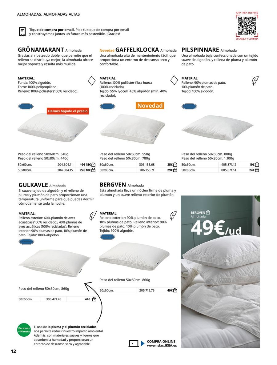 Ofertas de IKEA España de 19 febrero a 31 agosto 2026 Ofertas de Ropa de Cama