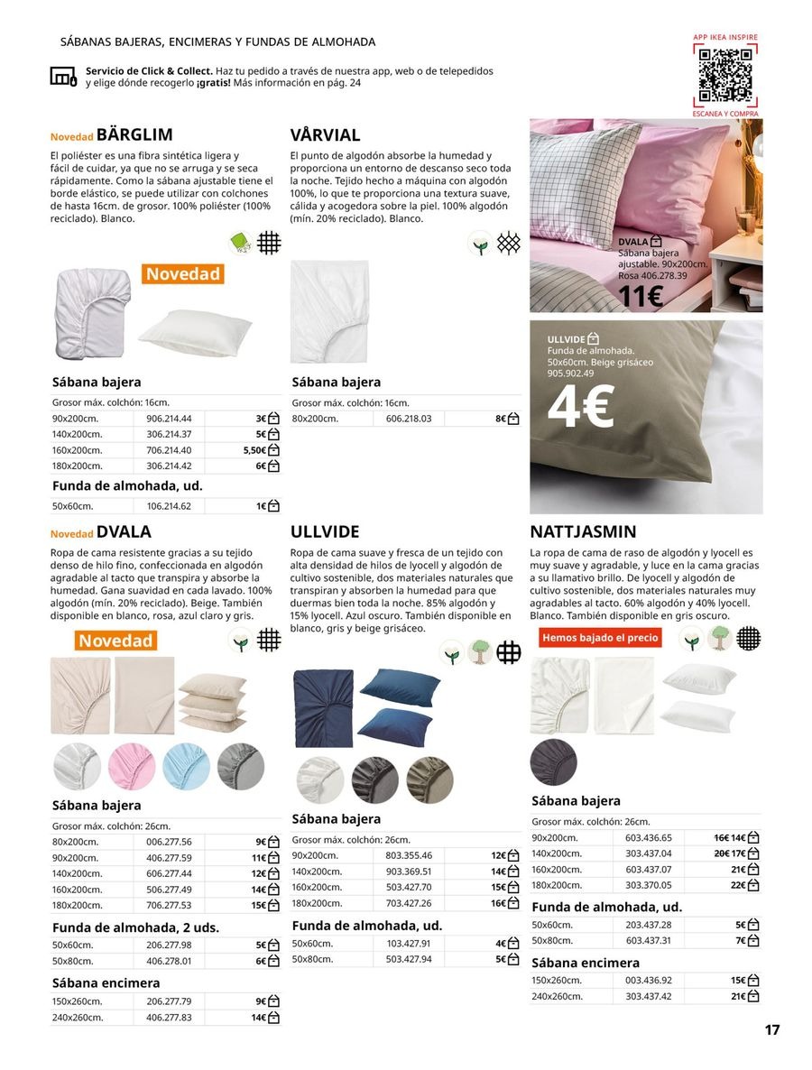 Ofertas de IKEA España de 19 febrero a 31 agosto 2026 Ofertas de Ropa de Cama