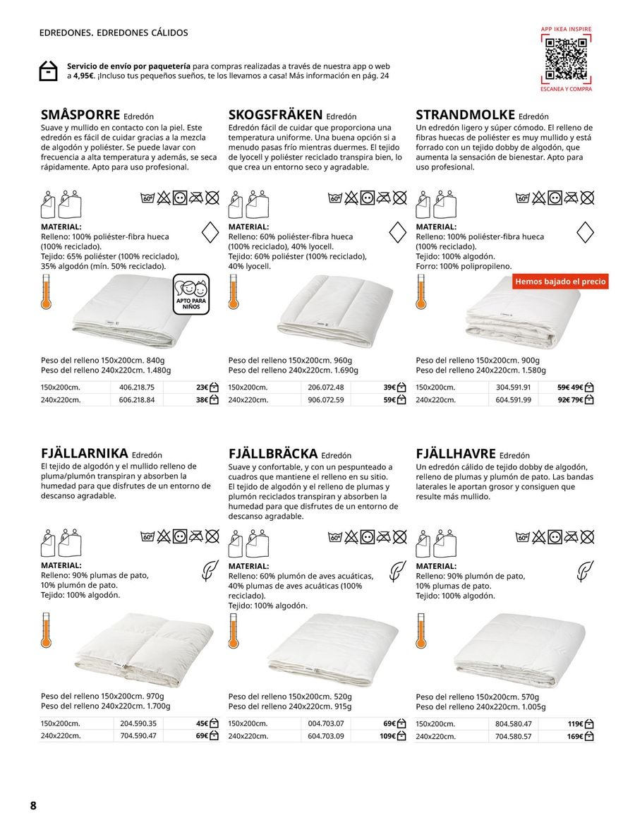 Ofertas de IKEA España de 19 febrero a 31 agosto 2026 Ofertas de Ropa de Cama