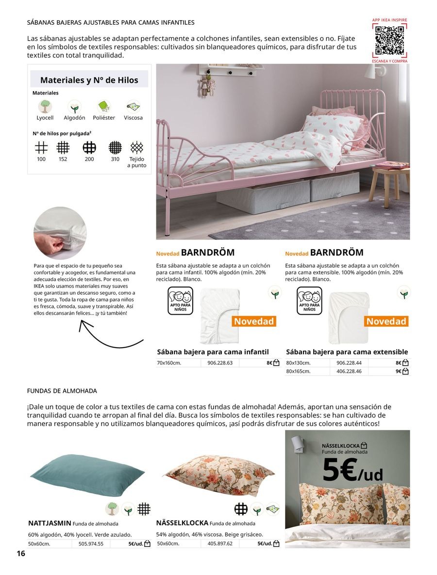 Ofertas de IKEA España de 19 febrero a 31 agosto 2026 Ofertas de Ropa de Cama