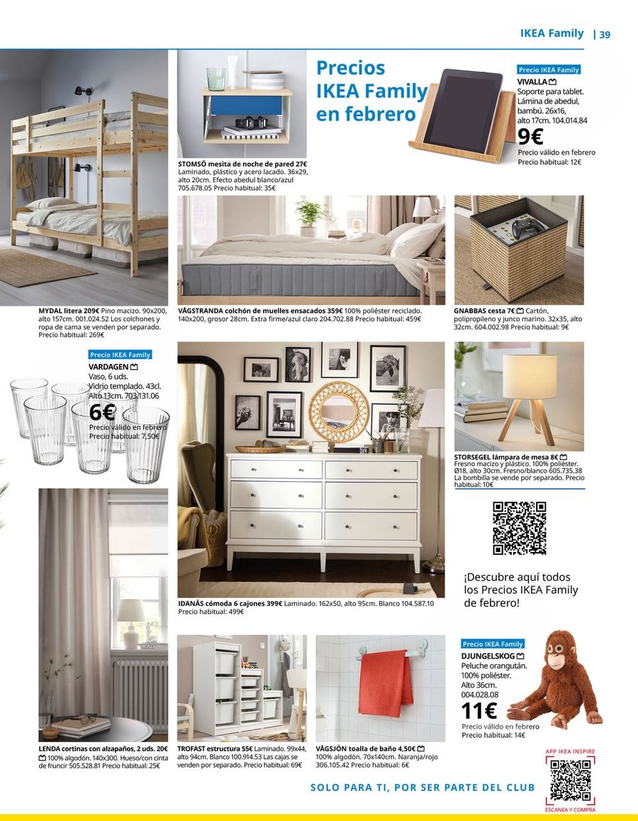 Offres IKEA Espagne de 1 janvier à 31 mars 2026 Offres du Magazine IKEA Family