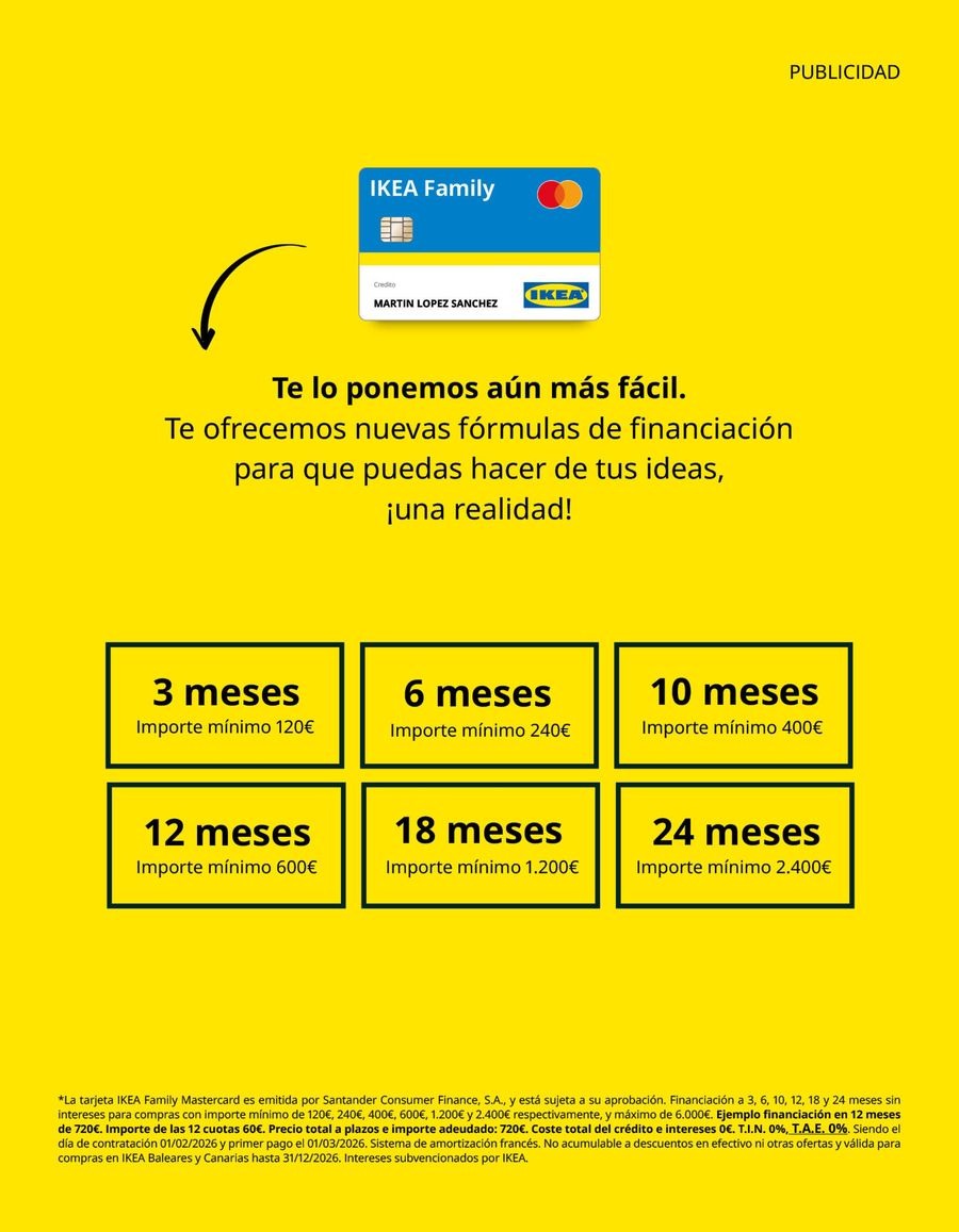 Offres IKEA Espagne de 1 janvier à 31 mars 2026 Offres du Magazine IKEA Family