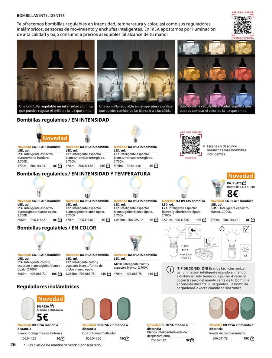 IKEA Spain Offers from 25 February to 31 August 2026 Lighting and Smart Home Offers