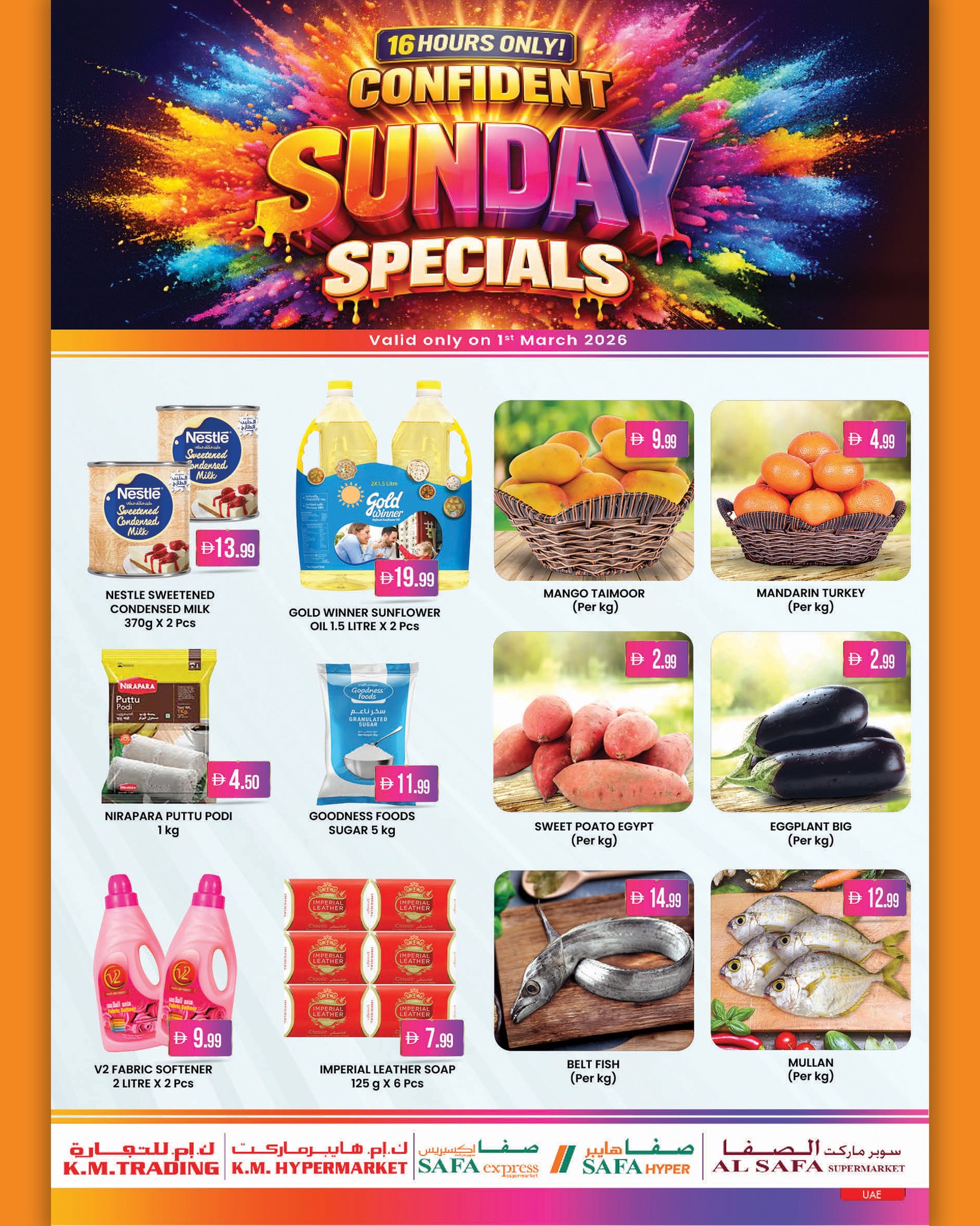 SAFA Hypermarket UAE Offers Sunday 1 March Exclusive Sunday Offers - Page 1