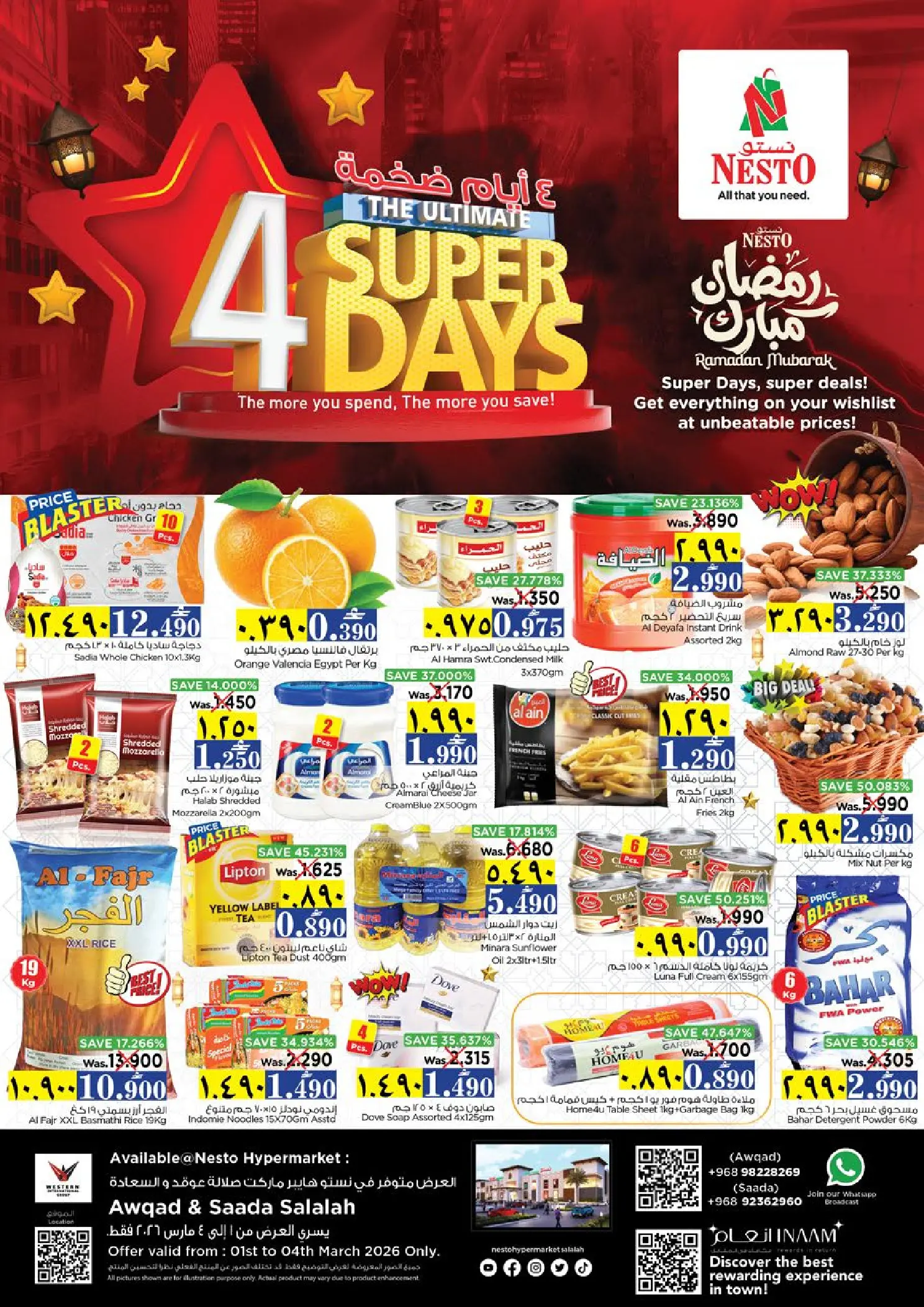 Nesto  Salalah  Offers from 1 to 4 March Massive 4-days deals - Page 1