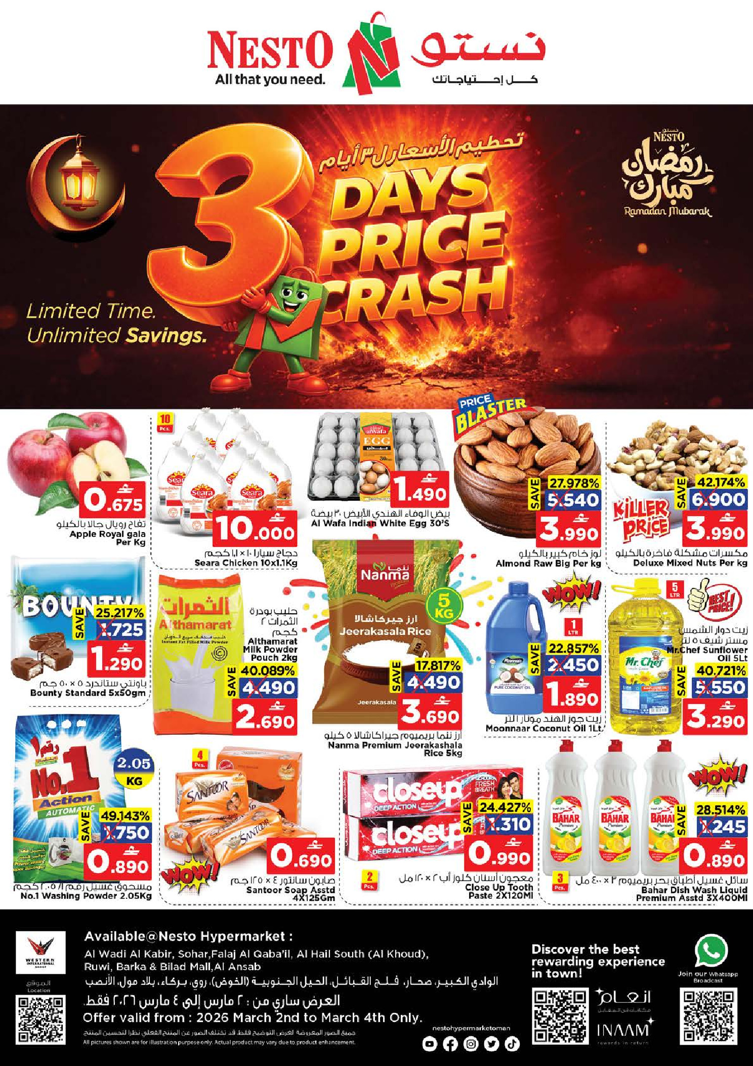 Nesto Oman Offers from 2 to 4 March 2026 Price Attack - Page 1