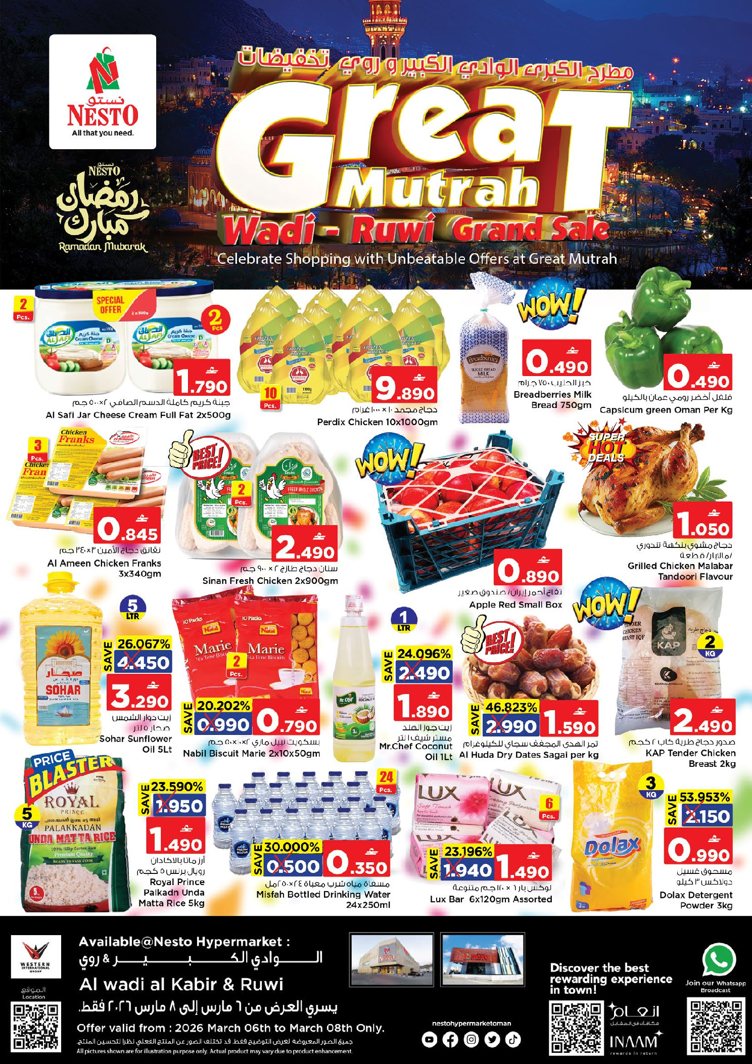 Nesto  Al Wadi Al Kabir and Ruwi  Offers from 6 to 8 March Big Deals - Page 1