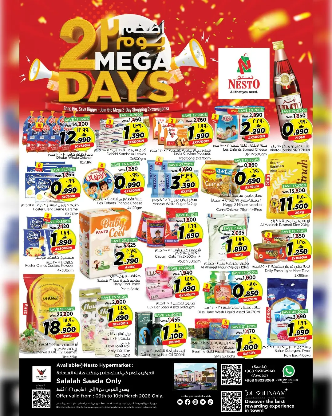 Nesto  Salalah  Offers from 9 to 10 March 2 SUPER DAYS DEALS - Page 1