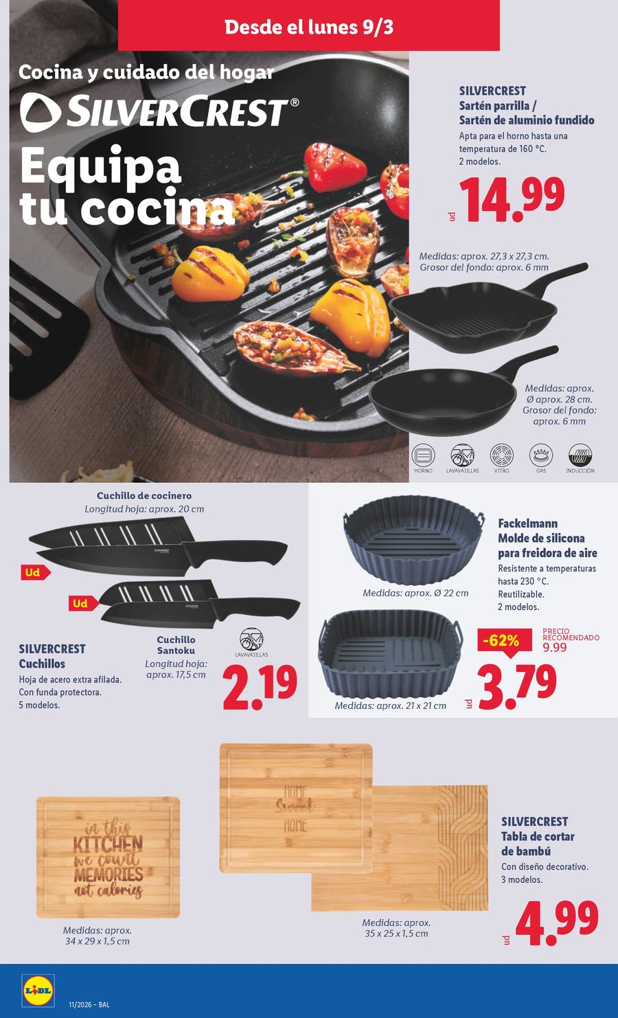 Ofertas de Lidl España de 9 marzo a 15 marzo 2026 Ofertas de bazar