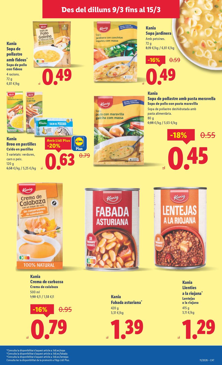 Ofertas de Lidl España de 9 marzo a 15 marzo 2026 ofertas semanales