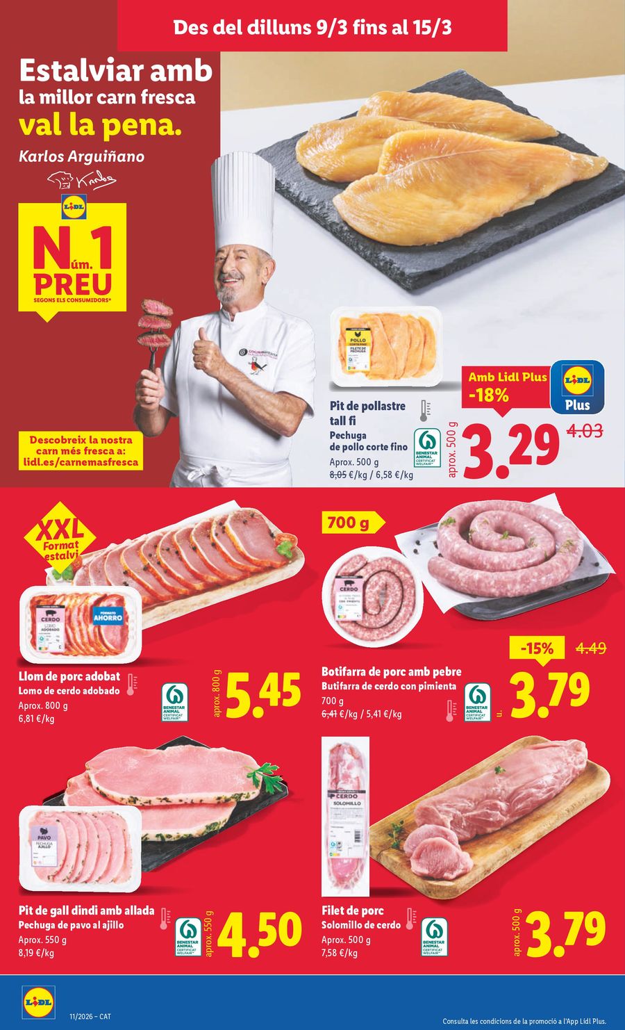 Ofertas de Lidl España de 9 marzo a 15 marzo 2026 ofertas semanales