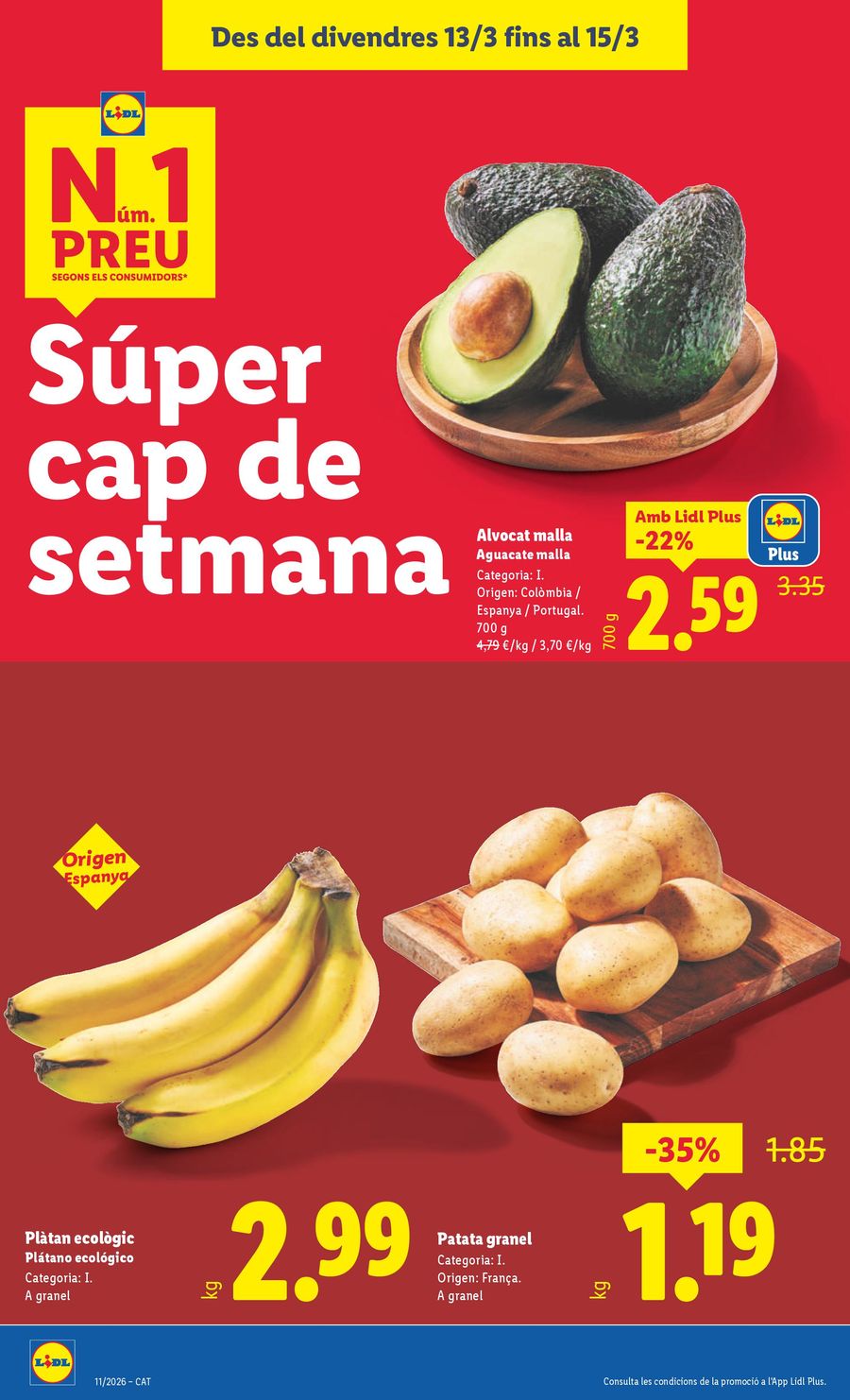 Ofertas de Lidl España de 9 marzo a 15 marzo 2026 ofertas semanales