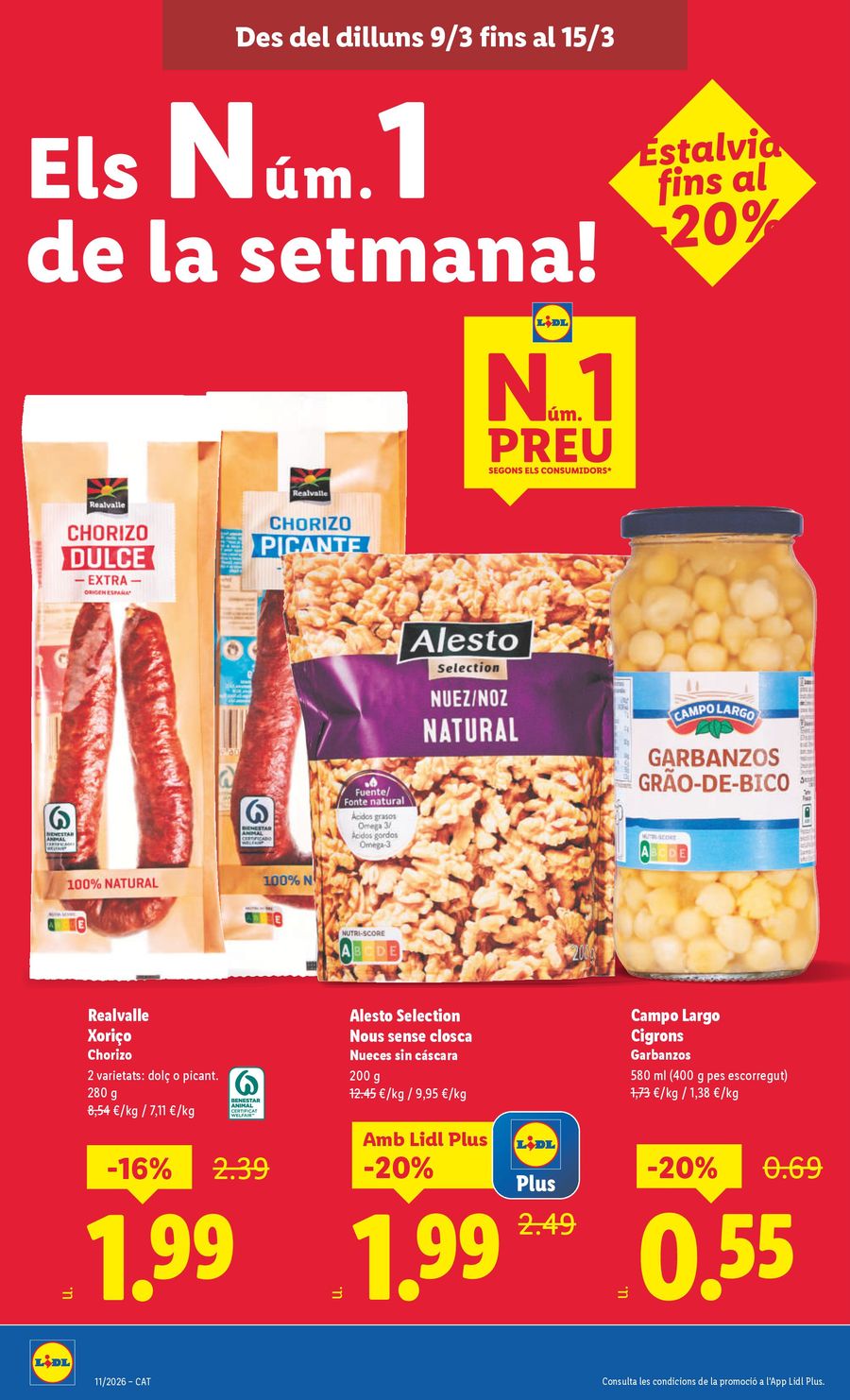 Ofertas de Lidl España de 9 marzo a 15 marzo 2026 ofertas semanales
