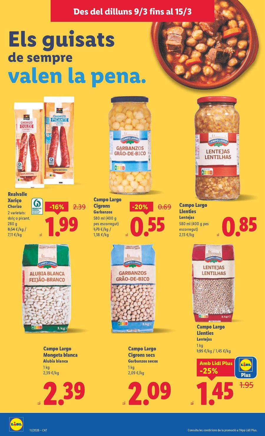 Ofertas de Lidl España de 9 marzo a 15 marzo 2026 ofertas semanales