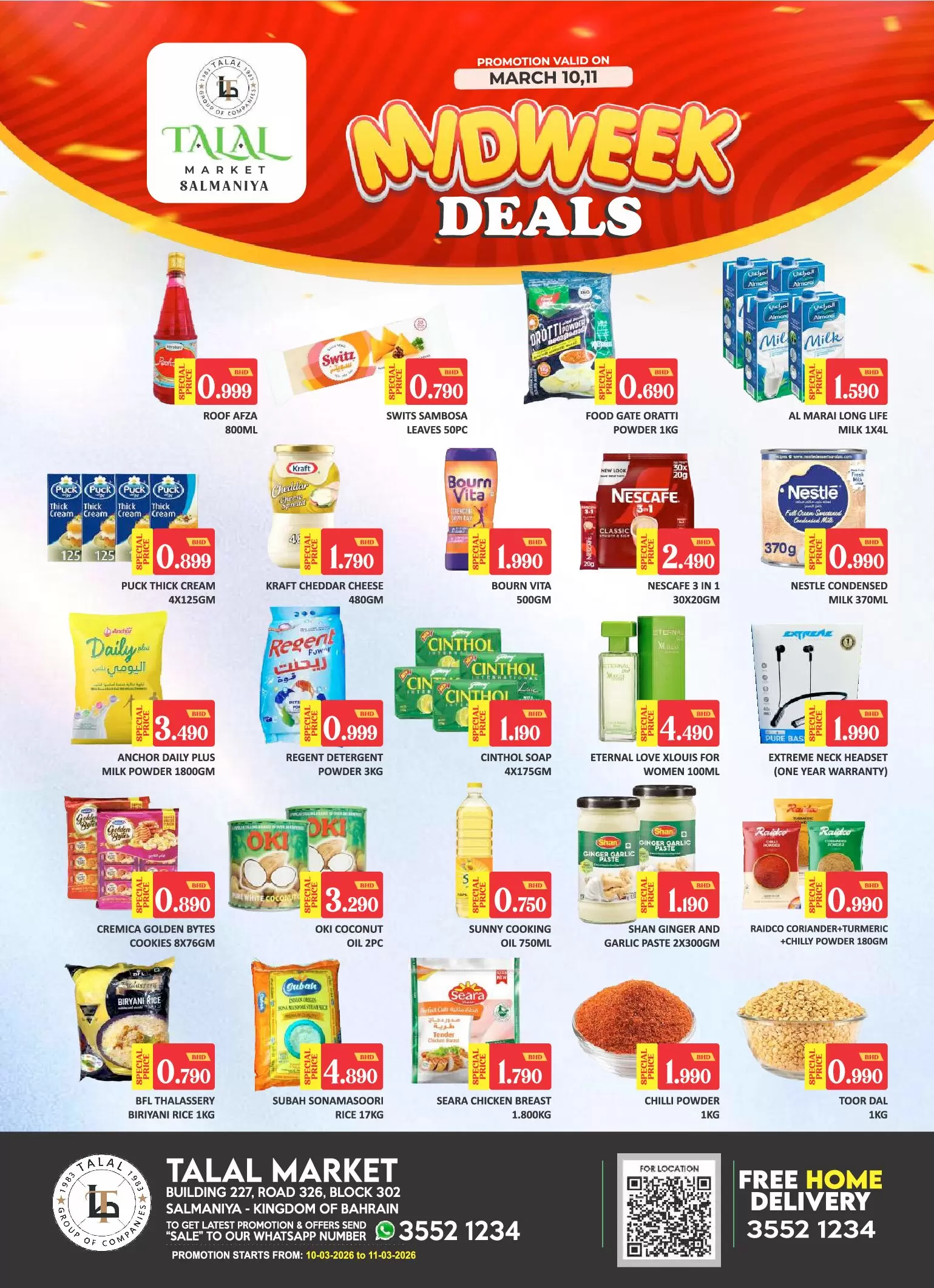 Ofertas de Mercado Talal Salmaniya de 10 marzo a 11 marzo 2026 Ofertas de mitad de semana - Mercado Talal - Bahréin - 10 marzo 2026 – 11 marzo 2026 - Página 1