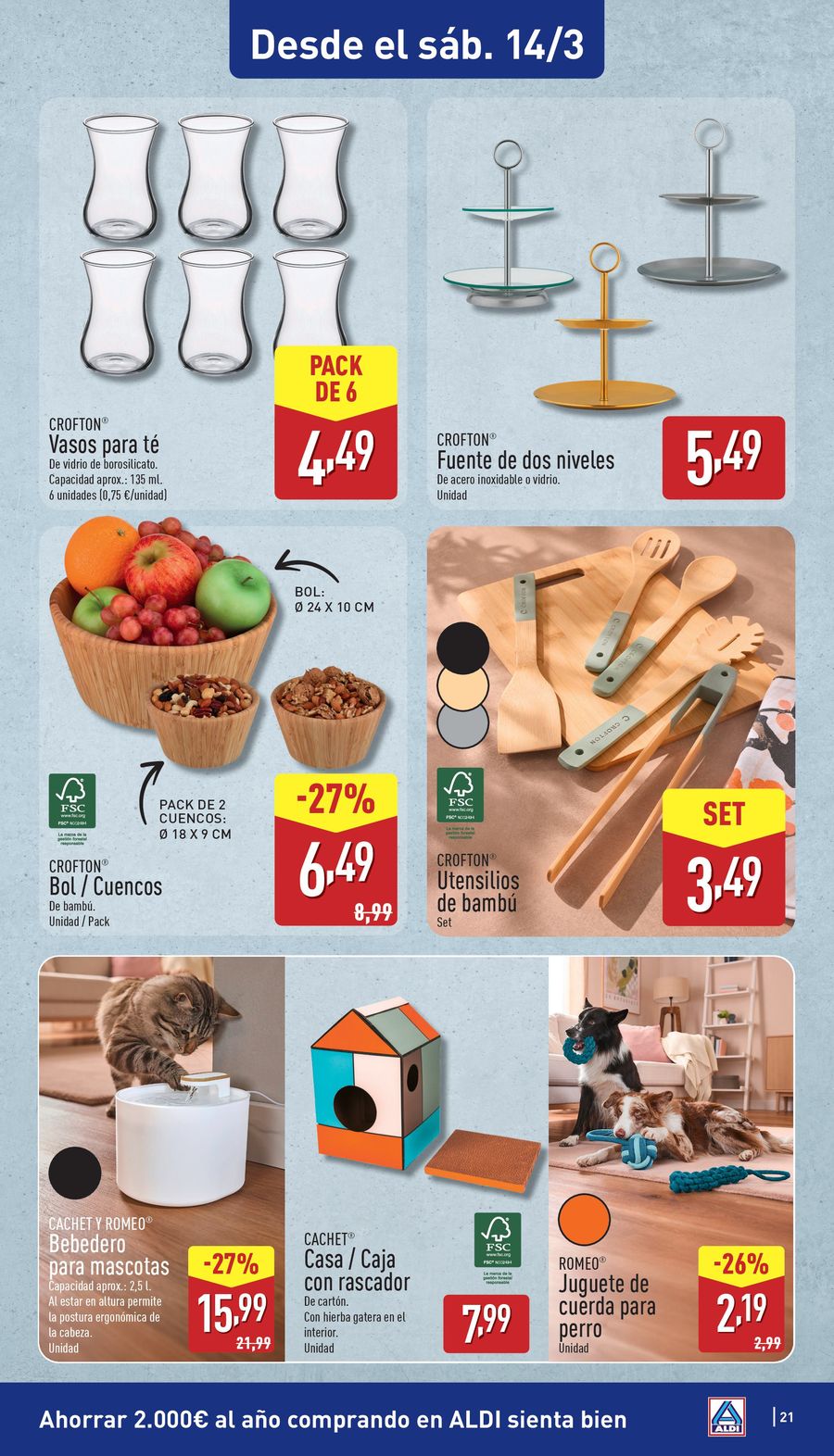 Offres ALDI Espagne de 9 mars à 15 mars 2026 Combien cela coûte peu d'acheter bien