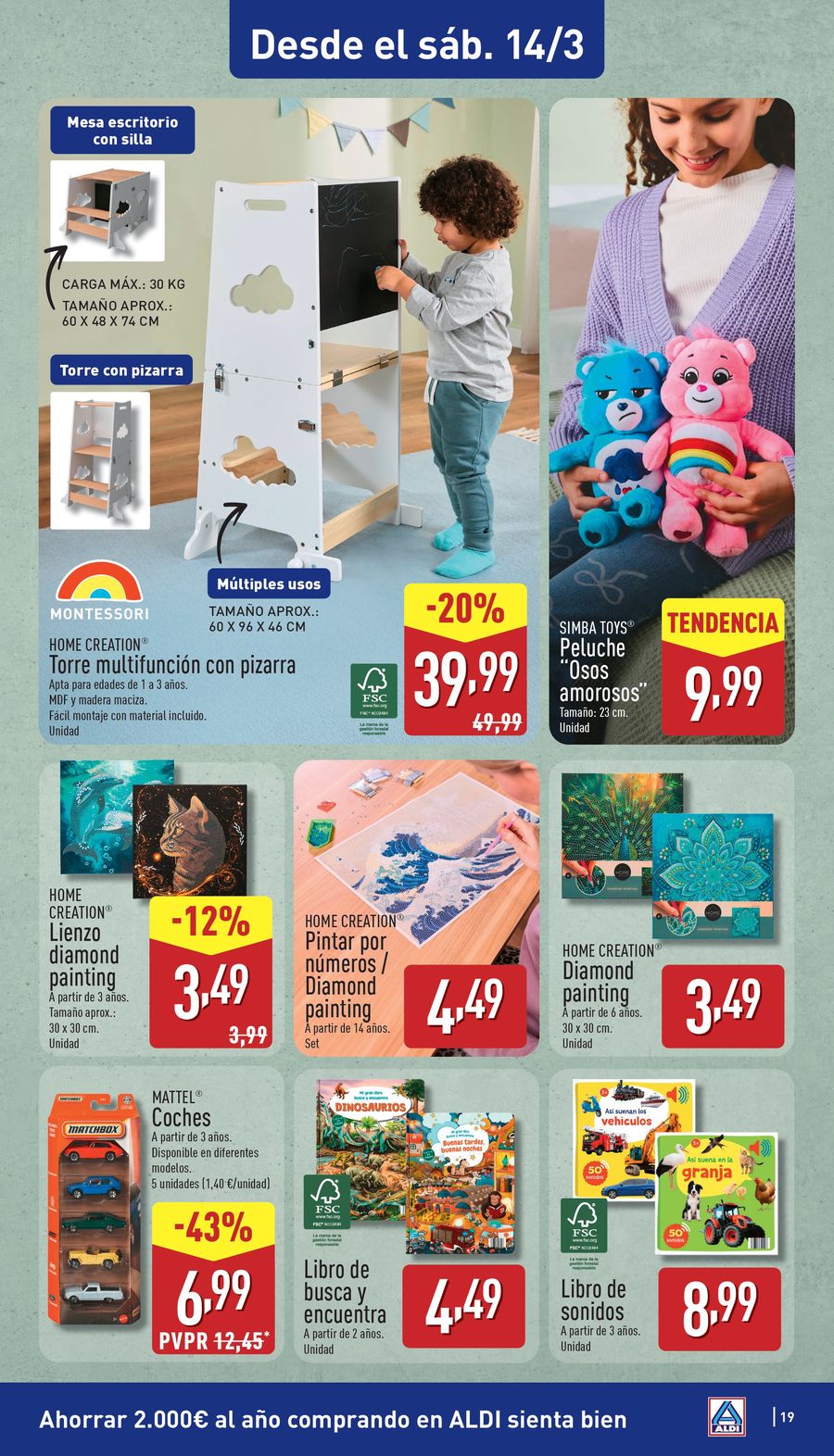 Offres ALDI Espagne de 9 mars à 15 mars 2026 Combien cela coûte peu d'acheter bien