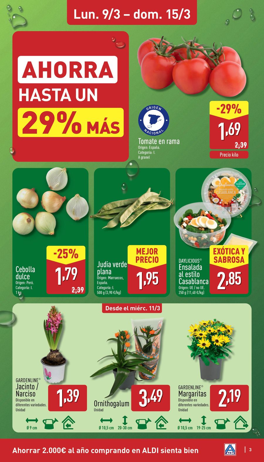 Offres ALDI Espagne de 9 mars à 15 mars 2026 Combien cela coûte peu d'acheter bien