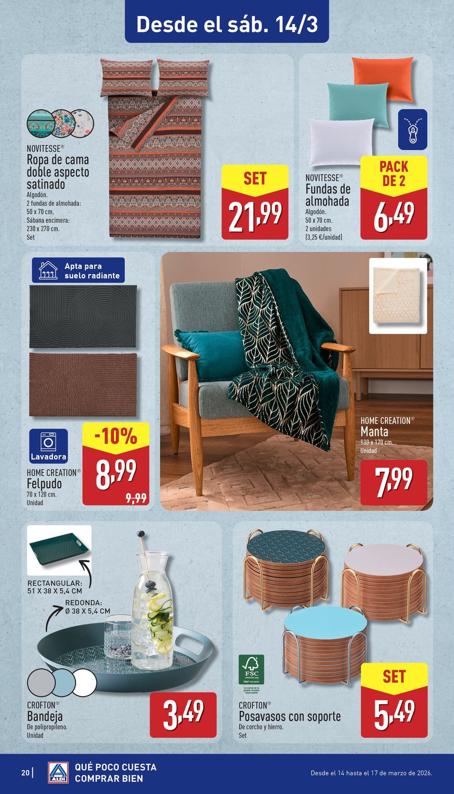 Offres ALDI Espagne de 9 mars à 15 mars 2026 Combien cela coûte peu d'acheter bien